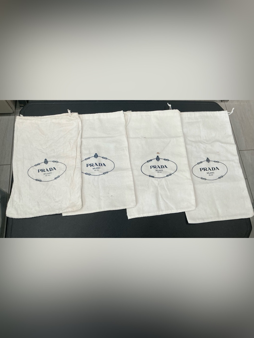 Prada Milano Dust Bags Lot of 4